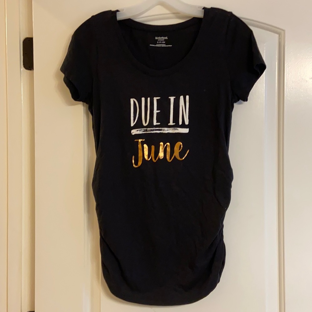 Due in June maternity shirt